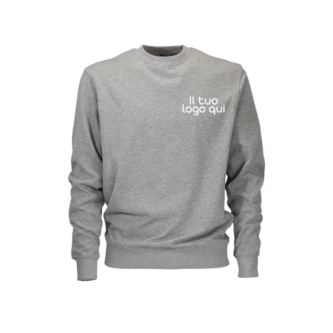 Felpa girocollo unisex felpata Blu/Grigia da 9,00€ Cad. + IVA