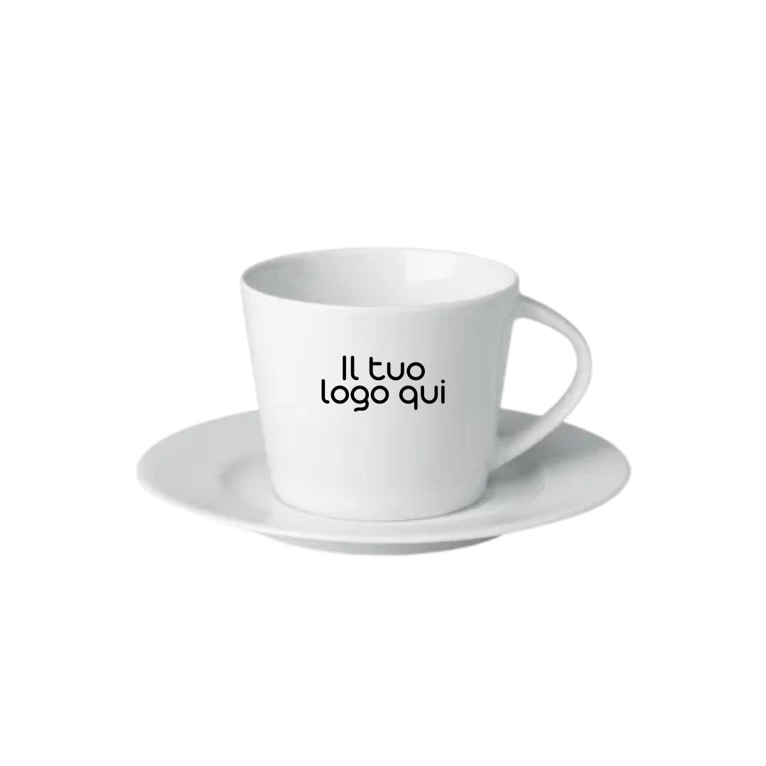 Tazzina da cappuccio in porcellana con piattino 5,50€ cad.