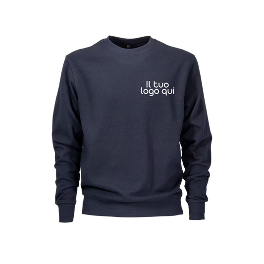 Felpa girocollo unisex felpata Blu/Grigia da 9,00€ Cad. + IVA